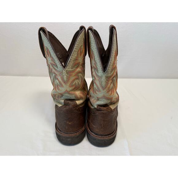 Justin Men's Driller Western Steel Toe Work Boots, Size 8.5 - Picture 4 of 8